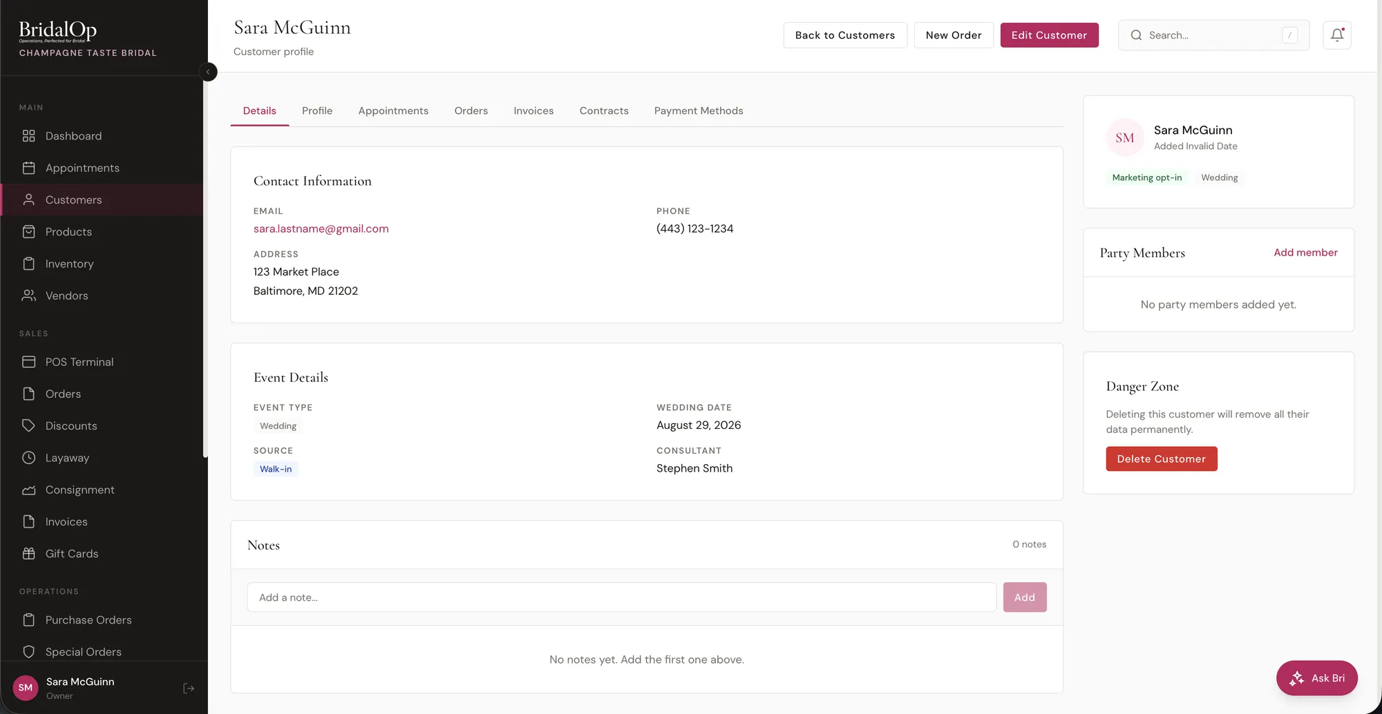 Customer Management
